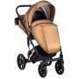 Коляска 2 в 1 Bair Polo (Cooper) кожа 100% 28C бронза (перламутр)
