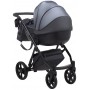 Коляска 2 в 1 Bair Next кожа 100% 19 графит (перламутр)