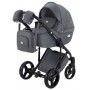 Коляска 2 в 1 Adamex Luciano jeans Q2-CZ сірий (чорна рама)
