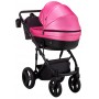 Коляска 2 в 1 Bair Play Plus BPL-104 малиновий (перламутр) - чорний