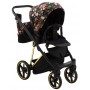 Коляска 2 в 1 Adamex Porto Special Edition (Gold) Flowers-1