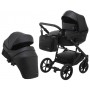 Коляска 2 в 1 Bair Kiwi шкіра 100% BK-15 Чорний