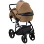 Коляска 2 в 1 Bair Leo кожа 100% GN-39 темный капучино