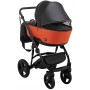 Коляска 2 в 1 Bair Mirello шкіра 100% M-30/19 терракот-чорний