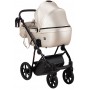 Коляска 2 в 1 Bair Infinity шкіра 100% BI-05 light beige pearl (світло-бежевий перламутр)