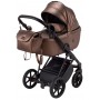 Коляска 2 в 1 Bair Infinity шкіра 100% BI-02-AMO bronze pearl (бронза перламутр)