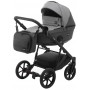 Коляска 2 в 1 Bair Kiwi шкіра 100% BK-21/15 сірий - графіт