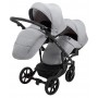 Коляска 2 в 1 для двойни Bair Next DUO Soft 10 серый