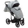 Коляска 2 в 1 Adamex Porto Light ECO кожа 100% SA-3 светло-серый