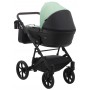 Коляска 2 в 1 Bair Kiwi кожа 100% BK-8/15 мятный - черный