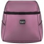 Коляска 2 в 1 Bair Star (Cooper) кожа 100% 51C фиолет (перламутр) - медная люлька
