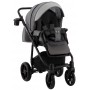 Коляска 2 в 1 Adamex Hybryd Plus BR242 графіт - сіра шкіра (видавлений точка)