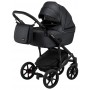Коляска 2 в 1 Bair Polo (Black) шкіра 100% 32 чорний