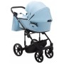 Коляска 2 в 1 Adamex Porto Light ECO кожа 100% SA-17 голубой