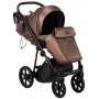 Коляска 2 в 1 Bair Infinity шкіра 100% BI-02-AMO bronze pearl (бронза перламутр)