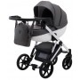 Коляска 2 в 1 Bair Next White кожа 100% 63 графит