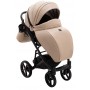 Коляска 2 в 1 Bair Marcel кожа 100%  капучино