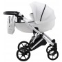 Коляска 2 в 1 Bair Next White кожа 100% 65 белый