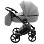 Коляска 2 в 1 Bair Marcel кожа 100%  серый