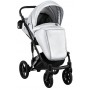 Коляска 2 в 1 Bair Polo (Silver) шкіра 100% 27S срібло (перламутр)
