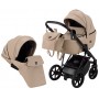Коляска 2 в 1 Bair Infinity кожа 100% BI-2238-AMO cappuccino (капучино)