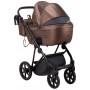 Коляска 2 в 1 Bair Infinity шкіра 100% BI-02-AMO bronze pearl (бронза перламутр)