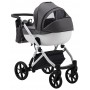 Коляска 2 в 1 Bair Next White кожа 100% 63 графит