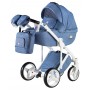 Коляска 2 в 1 Adamex Luciano jeans Q4 блакитний