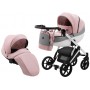 Коляска 2 в 1 Bair Next White Soft 56 светло-розовый