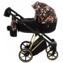 Коляска 2 в 1 Adamex Porto Special Edition (Gold) Flowers-1