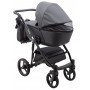 Коляска 2 в 1 Bair City Soft 219 графит - черная кожа