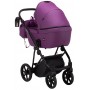 Коляска 2 в 1 Bair Infinity шкіра 100% BI-07 purple (фіолетовий)