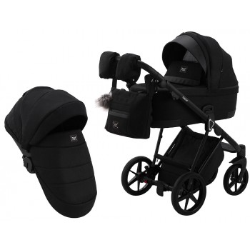 Коляска 2 в 1 Adamex Gallo Thermo GA-12 black diamond