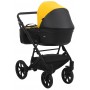 Коляска 2 в 1 Bair Kiwi шкіра 100% BK-63/69 Жовтий-Чорний