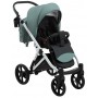 Коляска 2 в 1 Bair Next White кожа 100% 68 нефрит