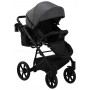 Коляска 2 в 1 Bair Kiwi Soft BKS-219 графит - графит (кожа)