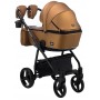 Коляска 2 в 1 Adamex Barcelona кожа 100% Y230 бронза (перламутр)