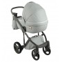 Коляска 2 в 1 Adamex Luciano шкіра 100% Q101 сірий