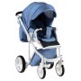 Коляска 2 в 1 Adamex Luciano jeans Q4 блакитний