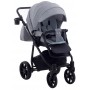 Коляска 2 в 1 Adamex Hybryd Plus BR204 светло-серый - серая кожа (выдавленная точка)
