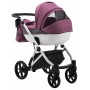 Коляска 2 в 1 Bair Next White Soft 50 темно-сиреневый