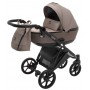 Коляска 2 в 1 Bair Tokyo кожа 100% 75 латте - капучино