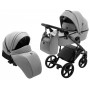 Коляска 2 в 1 Bair Marcel кожа 100%  серый
