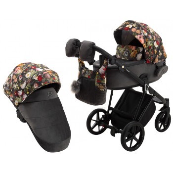 Коляска 2 в 1 Adamex Porto Flowers-PR-1