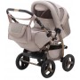 Коляска трансформер Adamex Young  капучино (кожа) - бронза (кожа) - бежевый