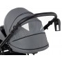 Коляска 2 в 1 Bair Infinity шкіра 100% BI-2233-AMO graphite (графіт)