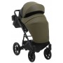 Коляска 2 в 1 Bair Kiwi шкіра 100% BK - 11/15 Хакі-чорний