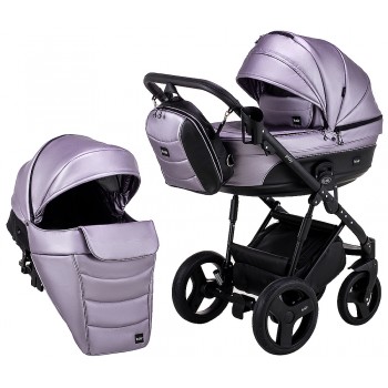 Коляска 2 в 1 Bair Play Plus BPL-135 світло-бузковий (перламутр) - чорний