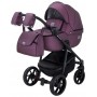 Коляска 2 в 1 Adamex Hybryd Plus шкіра 100% Y233CZ фіолетовий (перламутр)