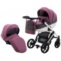 Коляска 2 в 1 Bair Next White Soft 50 темно-сиреневый